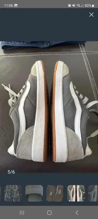 Zapatillas Vans Cruce Gris y Blanco nuevas