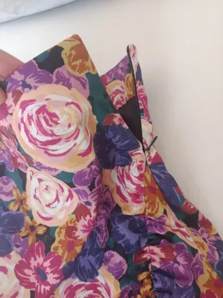 Minifalda floral multicolor