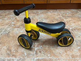 Bici correpasillos amarilla para bebés