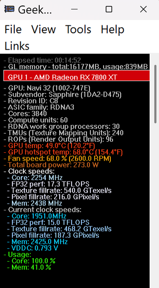 Sapphire RX 7800 XT NITRO+ 16GB GDDR6