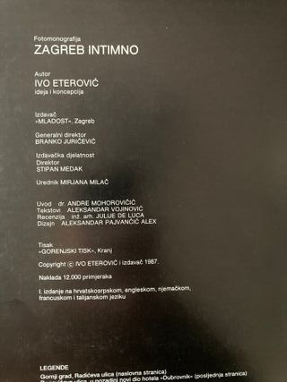 Libro de fotografía de Zagreb