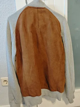 Chaqueta Zara Hombre Marrón y Gris