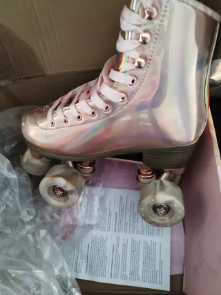 Patines de niña rosas brillantes IMPALA