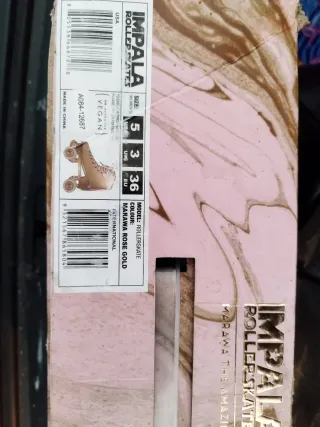 Patines de niña rosas brillantes IMPALA