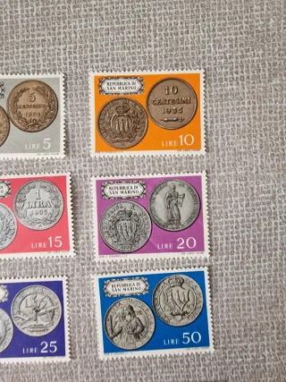 Serie francobolli Repubblica di San Marino