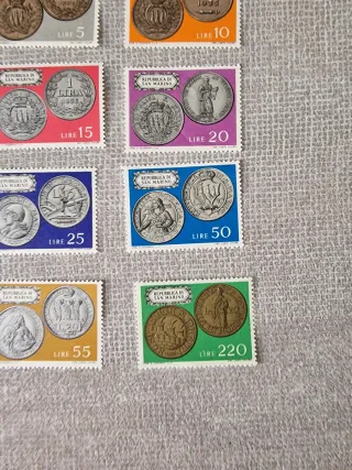 Serie francobolli Repubblica di San Marino