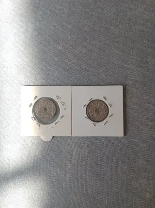 Monedas 50 cts España 1949 y 1963