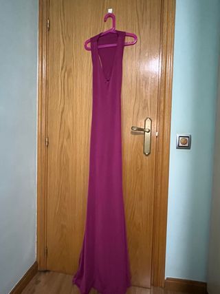 Vestido largo morado de fiesta