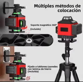 Nivel Láser 4D 16 Líneas Trípode Maletín