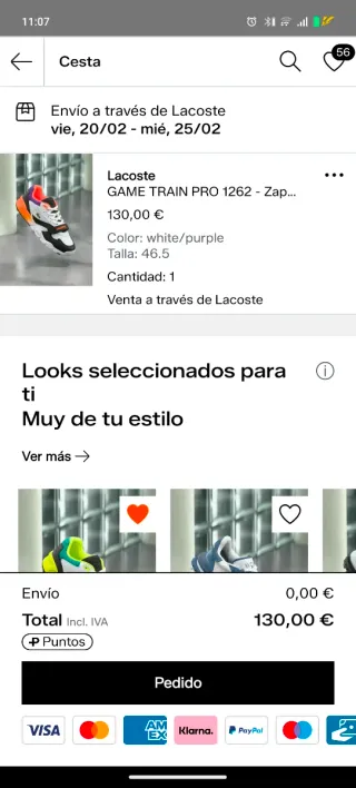 ZAPATILLAS LACOSTE GAME TRAIN PRO NUEVAS !!