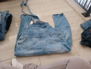 Mono vaquero hombre azul