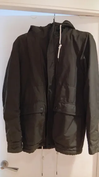 Parka Bershka Talla S Marrón Verde