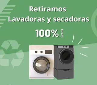 Retirada de lavadoras y secadoras 100% Gratis