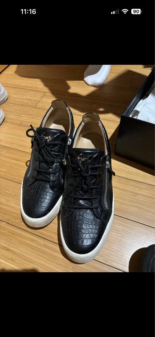 Scarpe Giuseppe Zanotti Nere Coccodrillo