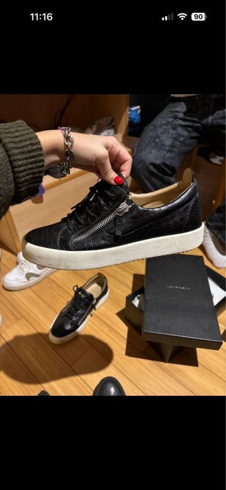 Scarpe Giuseppe Zanotti Nere Coccodrillo