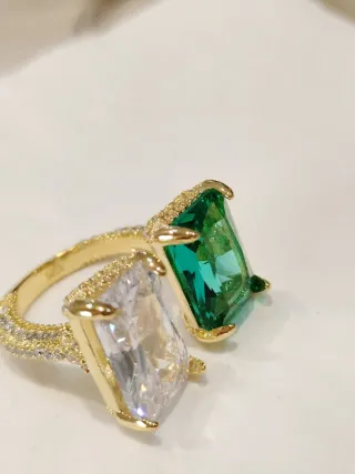 Anillo Baño Oro 14k Ajustable