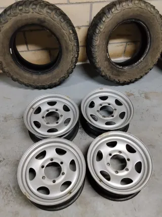 4 Llantas de chapa Montero