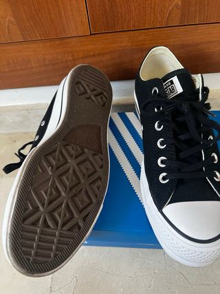Converse plataforma negras Talla 40