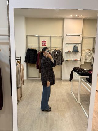 Chaqueta cruzada tweed talla única 38/44