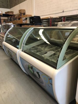 Vitrina expositora helados 12 sabores