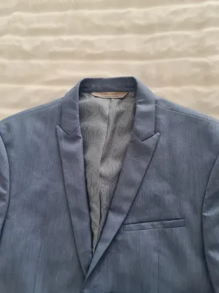 Americana Zara Man Azul Claro Talla 50