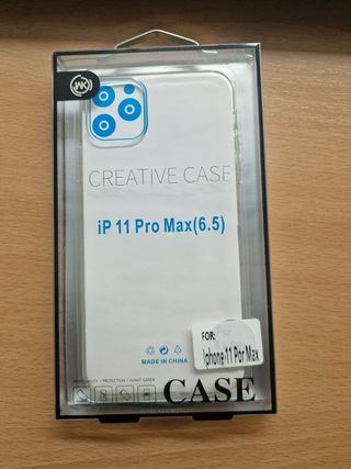 Custodia in silicone per iPhone 11 Pro Max nero