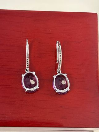 Pendientes oro blanco