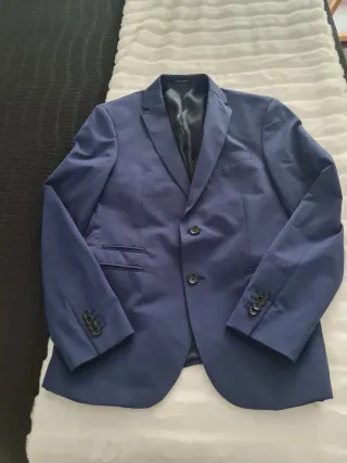 Americana hombre azul tinta, talla 48