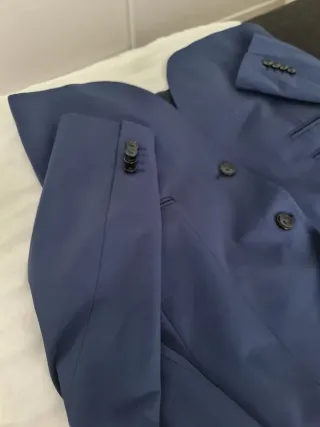 Americana hombre azul tinta, talla 48