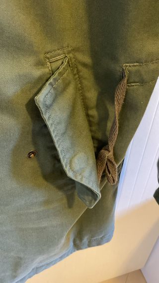 Parka verde militar con sherpa Friends