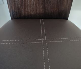 Conjunto 6 Cadeiras Novas Madeira Castanha