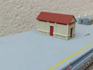 Modello di edificio per stazione Huelva-Sevilla per trenini scala N o H0