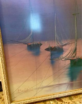 Cuadro Marítimo Tonos Fríos