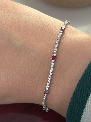 Pulsera de oro Blanco