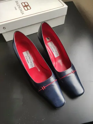 Zapatos de tacón Azul y Rojo