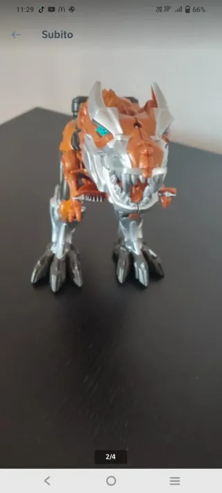 Robot Transformers Arancione e Argento