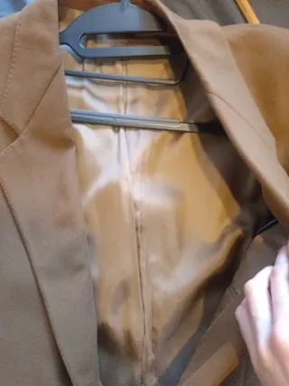 Chaqueta de traje marrón