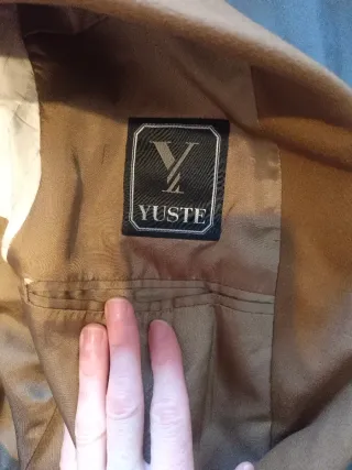 Chaqueta de traje marrón