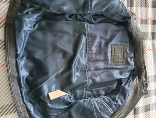 Cazadora Piel Massimo Dutti Negra Talla M