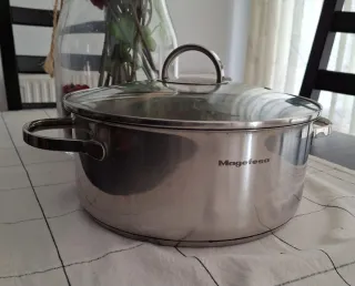 Cazuela Magefesa Inducción 24cm Acero Inox