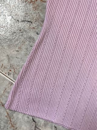 Top lencero Giorgia Morado Tejido Canalé