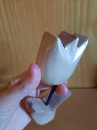 Tulipano decorativo in legno