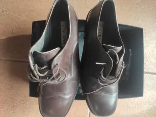 Zapatos Guess Piel Marrón Cordones Talla 43