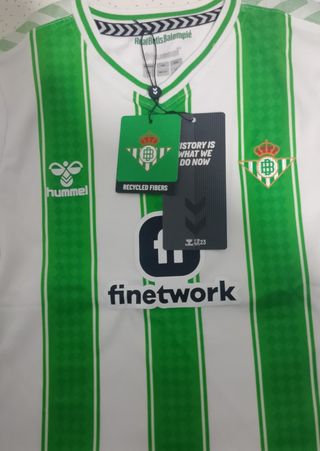 Camiseta Real Betis Hummel Niño Talla S