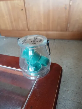 Portavelas de cristal con velas