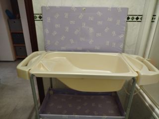 Bañera cambiador bebé con estampado