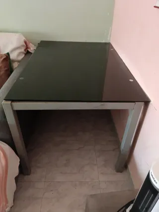 Mesa de comedor cristal y metal 621218740 telefono