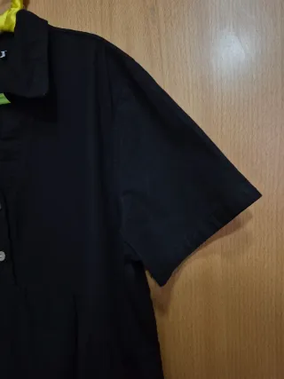 Vestido camisero negro talla M