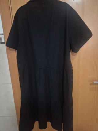Vestido camisero negro talla M