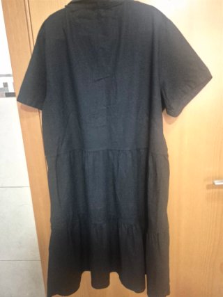 Vestido camisero negro talla M